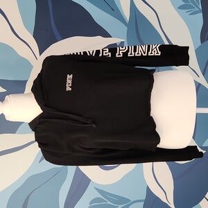 Victoria’s Secret PINK crop top logo hoodie medium